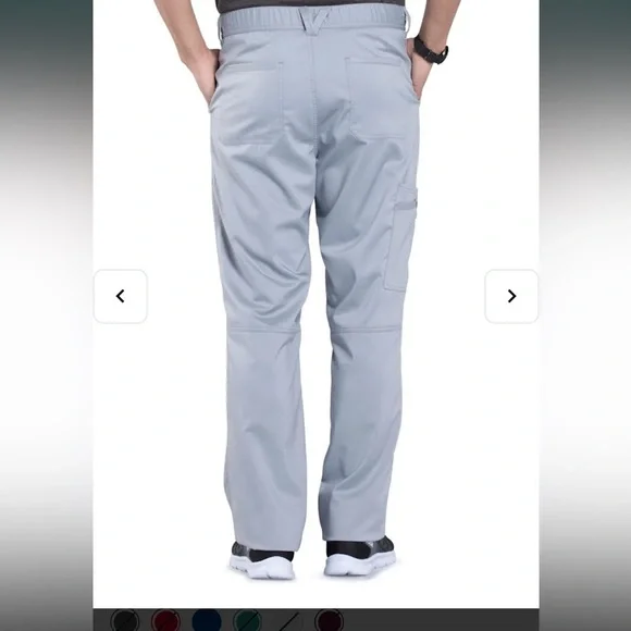 Cherokee Men’s Drawstring Cargo Pants Caribbean Blue - Picture 2 of 11